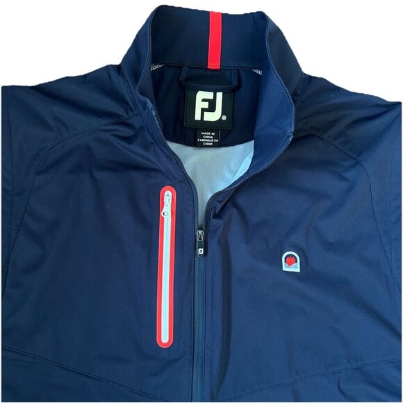 FootJoy TempoSeries Lightweight Softshell Golf Vest Men's Size Medium Blue Red - Picture 6 of 11